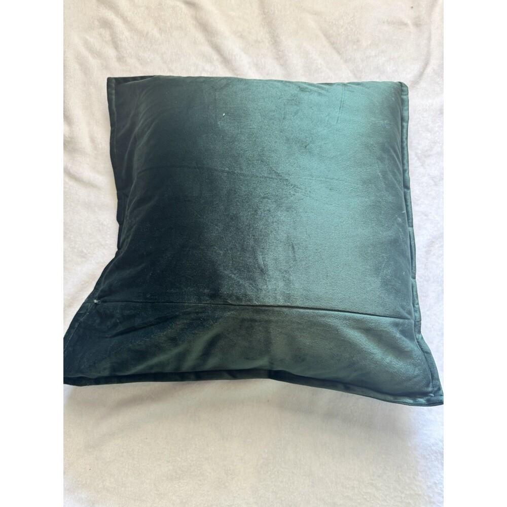 Bedsure Throw Pillow With Velvet Case 18X18 Dark Green